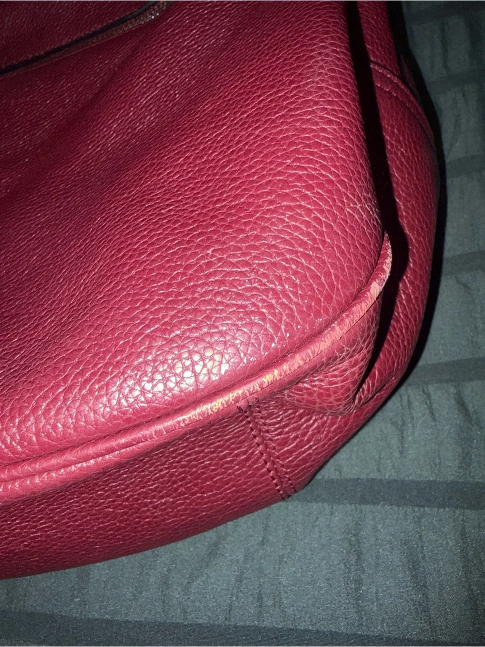 Coach Harley Hobo Shoulder Bag in Burgandy
